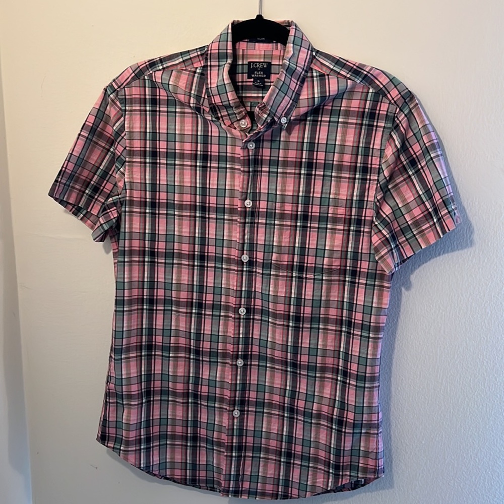 J. Crew Small Slim Short Sleeve Button Down